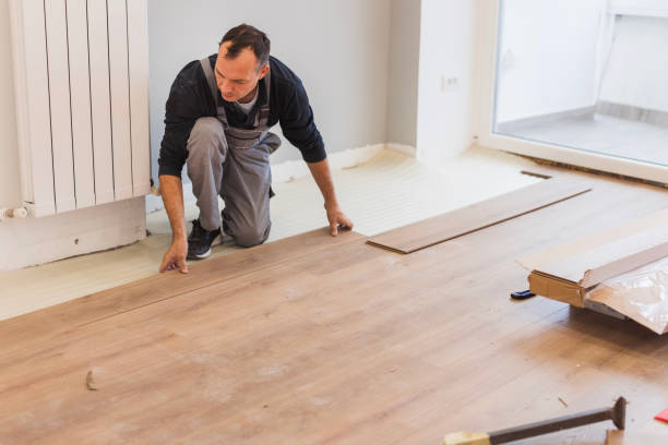 Whole-home flooring installation with durable materials